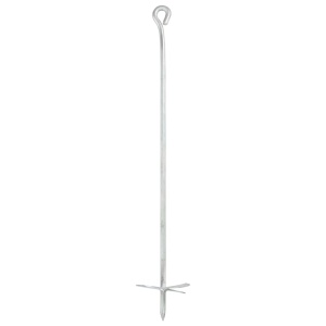 Ancore de sol, 4 buc., 10 x 60 cm, metal galvanizat - Img 3