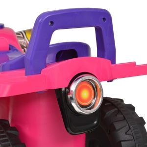 ATV de plimbare pentru copii cu sunet și lumină roz și violet - Img 5