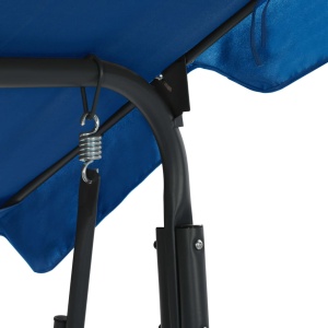 Balansoar de grădină, albastru inchis, 170x110x153 cm, textil - Img 4