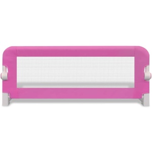 Balustradă de pat protecție copii, 2 buc., roz, 102 x 42 cm - Img 4