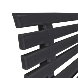 Bancă de grădină, antracit, 145,5 cm, plastic - Img 6