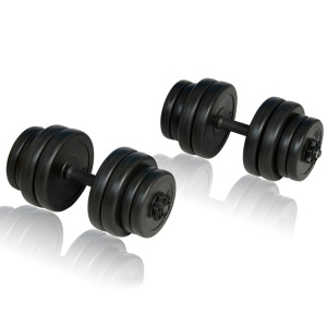 Bancă fitness, halteră și set gantere - Img 6