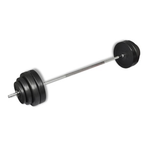 Bancă fitness, halteră și set gantere - Img 10