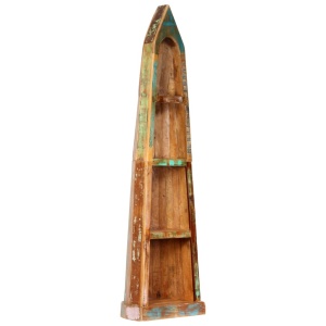 Bibliotecă, 50 x 40 x 180 cm, lemn masiv reciclat - Img 12