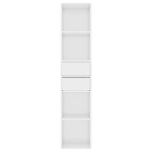 Bibliotecă, alb extralucios, 36 x 30 x 171 cm, PAL - Img 4