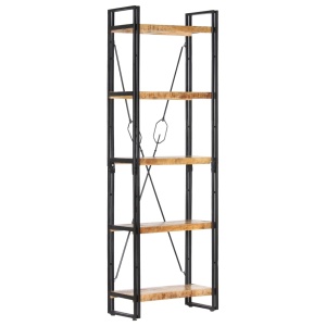 Bibliotecă cu 5 rafturi, 60 x 30 x 180 cm, lemn masiv de mango - Img 11