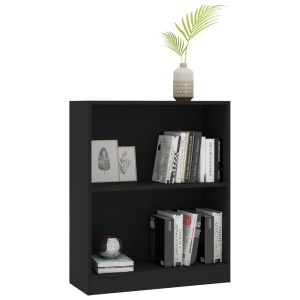 Bibliotecă, negru, 60 x 24 x 74,5 cm, PAL - Img 3