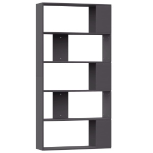 Bibliotecă/Separator cameră, gri, 80x24x159 cm, PAL - Img 2