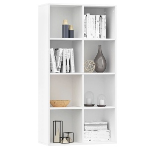 Bibliotecă/Servantă, alb, 66 x 30 x 130 cm, PAL - Img 3