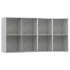 Bibliotecă/Servantă, gri beton, 66 x 30 x 130 cm, PAL - Img 7