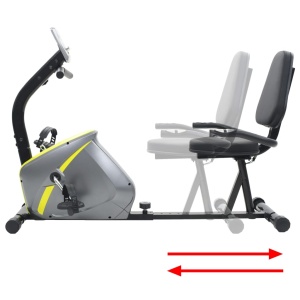 Bicicletă de fitness magnetică orizontală cu măsurare puls - Img 6