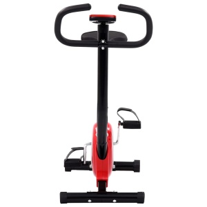 Bicicletă fitness cu curea de rezistență, roșu - Img 4
