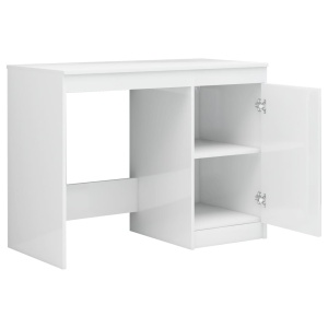 Birou, alb extralucios, 140 x 50 x 76 cm, PAL - Img 12