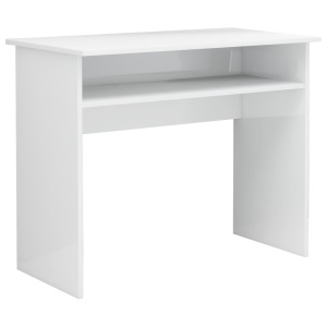Birou, alb extralucios, 90 x 50 x 74 cm, PAL - Img 2