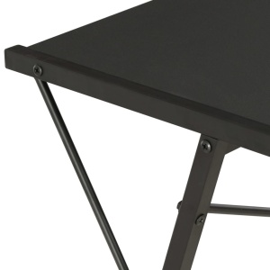 Birou cu raft, negru, 116 x 50 x 93 cm - Img 5