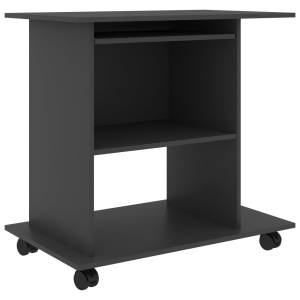 Birou de calculator, gri, 80 x 50 x 75 cm, PAL - Img 2