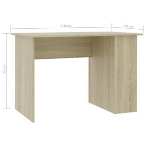 Birou, stejar Sonoma, 110 x 60 x 73 cm, PAL - Img 5