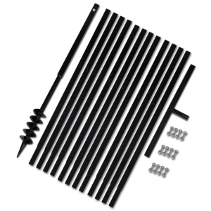 Burghiu manual găuri in pământ 80 mm cu tub prelungitor 13 m
