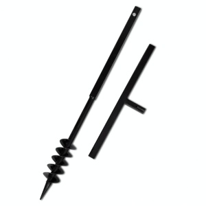 Burghiu manual găuri in pământ 80 mm cu tub prelungitor 13 m - Img 2