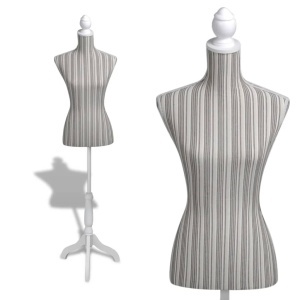 Bust pentru dame, manechin, pânză, cu dungi - Img 2