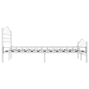Cadru de pat, alb, 120 x 200 cm, metal - Img 4