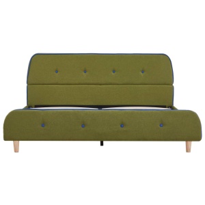 Cadru de pat, verde, 140 x 200 cm, material textil - Img 3