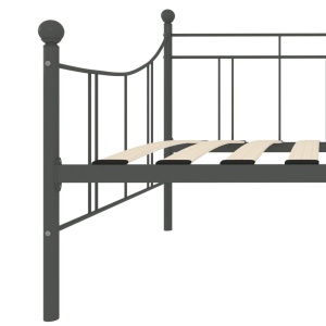 Cadru pat de zi, gri, 90 x 200 cm, metal - Img 5