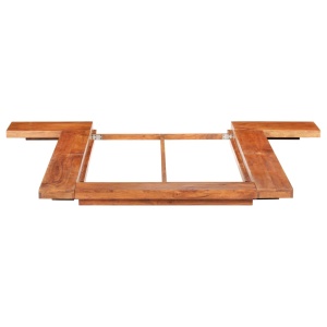 Cadru pat futon, stil japonez, 100 x 200 cm, lemn masiv acacia - Img 4