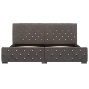 Cadru pat, gri, 180 x 200 cm, material textil - Img 4
