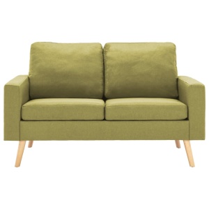 Canapea cu 2 locuri, verde, material textil - Img 3
