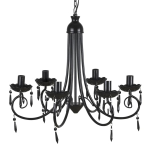Candelabru elegant cu 6 brațe, Negru - Img 2