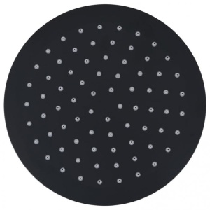 Cap de duș tip ploaie rotund, negru, 20 cm, oțel inoxidabil - Img 4