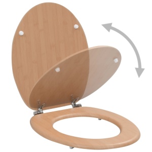 Capac WC, MDF, model bambus - Img 2