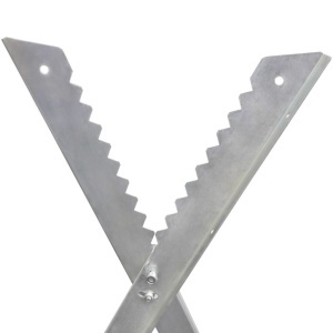 Capră din metal galvanizat pentru tăiat lemne pliabilă - Img 4
