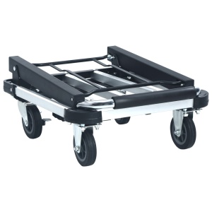 Cărucior de transport pliabil, 150 kg, argintiu, aluminiu - Img 3