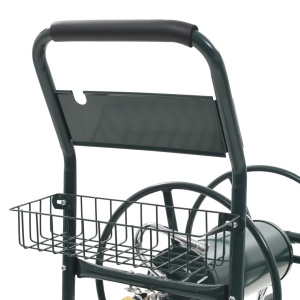 Cărucior pentru furtun de grădină cu racord 1/2", 75 m, oțel - Img 4