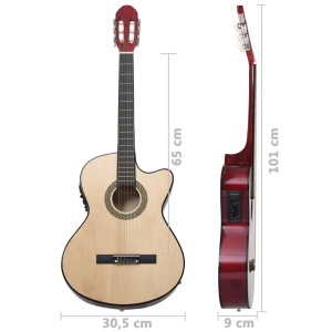 Chitară acustică occidentală decupată, cu egalizator, 6 corzi - Img 7