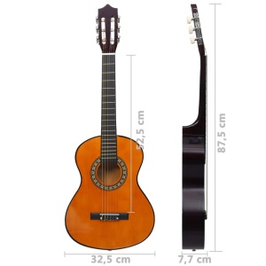 Chitară clasică incepători și copii, 1/2 34", lemn de tei - Img 6