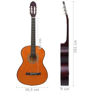 Chitară clasică pentru incepători, 4/4 39", lemn de tei - Img 6
