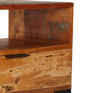 Comodă TV, 118 x 35 x 45 cm, lemn masiv reciclat - Img 5