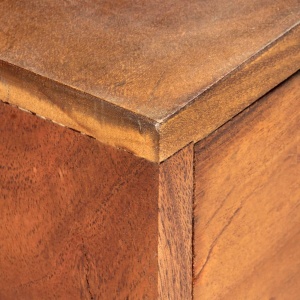 Comodă TV, 140 x 30 x 50 cm, lemn masiv de acacia - Img 3