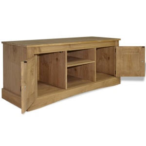 Comodă TV din pin mexican Corona Range 120 x 40 x 52 cm - Img 3