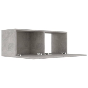 Comodă TV, gri beton, 80 x 30 x 30 cm, PAL - Img 8