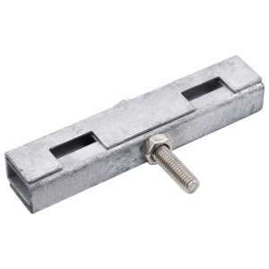 Conector in formă de U grilaj grădină, 10 seturi, argintiu - Img 2