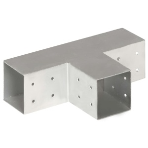 Conectori de grindă, formă T, 4 buc, 81x81 mm, metal galvanizat - Img 4