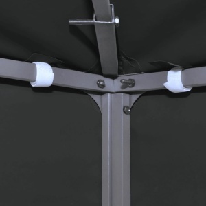 Copertină de rezervă acoperiș foișor gri inchis 3x3 m 310 g/m² - Img 2