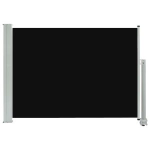 Copertină laterală retractabilă de terasă, negru, 80 x 300 cm - Img 2