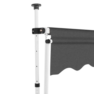 Copertină retractabilă manual, antracit, 150 cm - Img 3