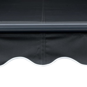 Copertină retractabilă manual cu LED, antracit, 450 x 300 cm - Img 6