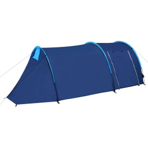 Cort camping 4 persoane, Bleumarin/Galben